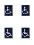 Imagem de KIT 2 PlacaS DE Sinalização 20x15 Deficiente Físico C/ NFE