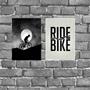 Imagem de Kit 2 Placas Decorativas Ride A Bike 18x27cm