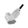 Imagem de Kit 2 Plug Fêmea Tomada 2p+T de 20a com Prensa Cabo para Extensão Branco