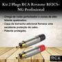 Imagem de Kit 2 Plugs RCA  Roxtone RF2CS-NG Profissional