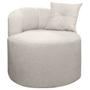 Imagem de Kit 2 Poltrona Orgânica Curva Plaza Linho Bouclê Bege SOFA STORE