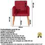 Imagem de Kit 2 Poltronas cadeira com Puff dcorativa para Sala de Estar Recepção manicure escritório pés palito resistente