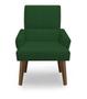 Imagem de Kit 2 Poltronas Cadeiras Decorativa Sala de Jantar Itália Suede Verde - MeularDecor