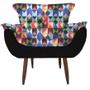 Imagem de Kit 2 Poltronas Cadeiras Decorativas Opala Suede Pés Palito para Recepção Sala de Estar Consultorio Triangulo