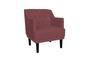 Imagem de Kit 2 Poltronas Decorativa Alice Suede Marsala Pés Madeira Mz Decor