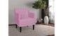 Imagem de Kit 2 Poltronas Decorativa Alice Suede Rosa Pés Madeira Mz Decor