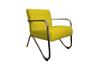 Imagem de Kit 2 Poltronas Decorativa Bela Suede Amarelo Braço Cromado Mz Decor