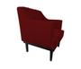 Imagem de Kit 2 Poltronas Decorativa Clássica Capitonê Suede Marsala Pés Madeira Ms Decor