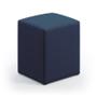 Imagem de Kit 2 Poltronas Decorativa Estofada Para Sala De Estar Alya E Puff Izar Sued Azul Marinho Aradecor