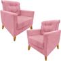 Imagem de Kit 2 Poltronas Decorativa MMS50T Rosa 