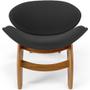 Imagem de Kit 2 Poltronas Decorativa Orgânica Sala Living Kadosh L02 Bouclê Preto - Lyam Decor