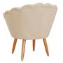 Imagem de Kit 2 Poltronas Decorativa para Sala de Estar Charm Suede Bege - Montanaris Decor