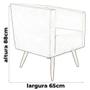 Imagem de Kit 2 Poltronas Decorativa Primus com Pés Madeira Suede Marrom