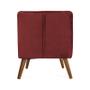 Imagem de Kit 2 Poltronas Decorativas Dalia Pés de Madeira Suede Vermelho - Sheep Estofados