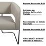 Imagem de Kit 2 Poltronas Decorativas Lucy Base Aço Chocolate Veludo Creme G15 - Gran Belo