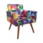 Imagem de kit 2 Poltronas Decorativas Nina Sala Triangulo Colorido