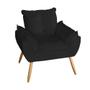 Imagem de Kit 2 Poltronas Decorativas Opala Suede Preto