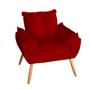 Imagem de Kit 2 Poltronas Decorativas Opala Suede Vermelho