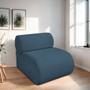 Imagem de Kit 2 Poltronas Decorativas Orgânica Virgínia Linho Azul Royal - Amarena Móveis