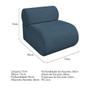 Imagem de Kit 2 Poltronas Decorativas Orgânica Virgínia Linho Azul Royal - Amarena Móveis