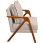 Imagem de Kit 2 Poltronas Decorativas Para Sala Cadeira Reforçada Shine Madeira Maciça Suede Cores