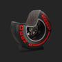 Imagem de Kit 2 Poltronas Decorativas Pneu Wheel Seat P Zero Preto/Vermelho G53 - Gran Belo