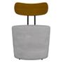 Imagem de Kit 2 Poltronas Decorativas Redondas 53cm Le Moon M22 Veludo Cinza - Mpozenato