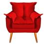 Imagem de Kit 2 Poltronas Decorativas RLS30P + Puff Redondo Vermelho