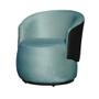 Imagem de Kit 2 Poltronas e 1 Puff Grande Estilo Orgânico Beatriz Veludo Composê material sintético Preto - Estopar