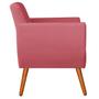 Imagem de Kit 2 Poltronas Jolly Decorativa Suede Rosa Goiaba - Navega Móveis