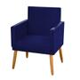 Imagem de Kit 2 Poltronas Nina CR suede azul marinho para camarim