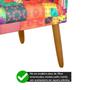 Imagem de kit 2 Poltronas Nina Decorativas Luxo Suede Patchwork