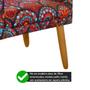 Imagem de kit 2 Poltronas Nina Decorativas Suede Mandala Preto