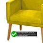 Imagem de kit 2 Poltronas Nina Decorativas Tecido Suede Amarelo Rodapé-Maitê Moda Casa