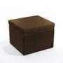 Imagem de Kit 2 Poltronas Orion com Puff Quasar Suede Marrom Aradecor