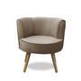 Imagem de Kit 2 Poltronas Para Sala Decorativa Isabela Suede Cappuccino Kaleo Decor