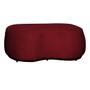 Imagem de Kit 2 Poltronas + Puff Decorativo Beatriz Orgânico Composê Couro Marrom Veludo Vermelho Mz Decor