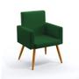 Imagem de Kit 2 Poltronas Vega Suede Verde Aradecor