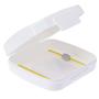 Imagem de Kit 2 Porta Cotonetes Portátil Branco para Viagem Acessórios com Elástico Interno Crippa