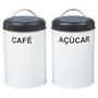 Imagem de Kit 2 Porta Mantimentos Potes Para Café E Açucar Decoração