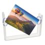 Imagem de Kit 2 Porta Retrato Giratório A6 Display Foto Fotografia Suporte Fotografia Moldura Acrílico Cristal