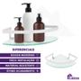 Imagem de KIT 2 Porta Shampoo CANTO Exclusivo Cromado Luxo Banheiro cod 156