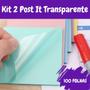 Imagem de Kit 2 Post It Transparente Adesivo À Prova D'Água - ul