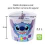 Imagem de Kit 2 Pote de Pipoca Família Grande 2.1 Litros Plasútil Stitch Lilo Disney