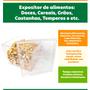 Imagem de Kit 2 Potes Acrílico Quadrado com Tampa 3,3lts+ Conchas 300ml