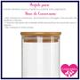 Imagem de Kit 2 Potes Borossilicato Hermético Tampa Bambu 1800ml Class
