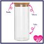 Imagem de Kit 2 Potes Borossilicato Hermético Tampa Bambu 1800ml Class