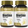 Imagem de Kit 2 potes de Biotina 45mcg 150% IDR 60 Cápsulas Fitoprime