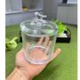 Imagem de Kit 2 Potes De Cristal Ecologico Com Tampa Bird Porta Mantimentos 10x14cm Wolff