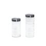 Imagem de Kit 2 potes de vidro com tampa inox bolhas redondo 1700ml e 2200ml - Mozcada